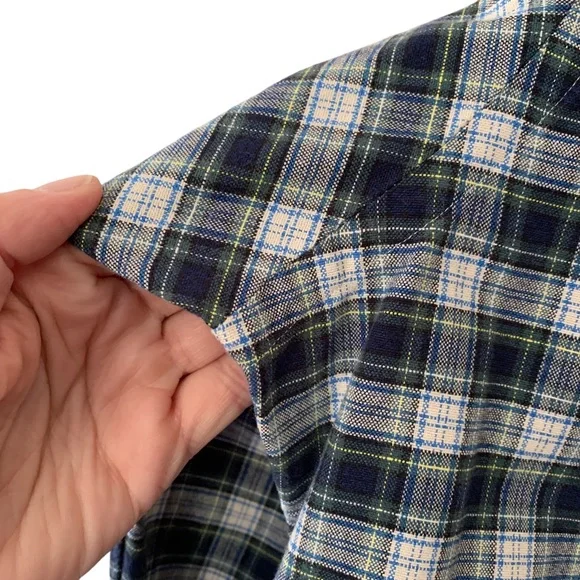 Ralph Lauren Navy Plaid Classic Fit Oxford Shirt - Picture 5 of 8